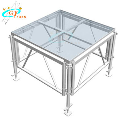 Нагрузка 750kg/Sqm стеклянного этапа TUV прозрачная закаленная максимальная
