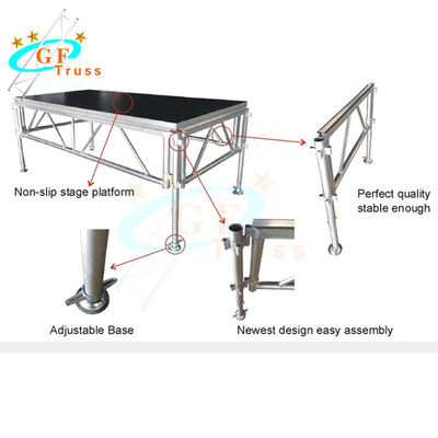 платформа 500KGS/sq.m этапа свадьбы переклейки 18mm алюминиевая